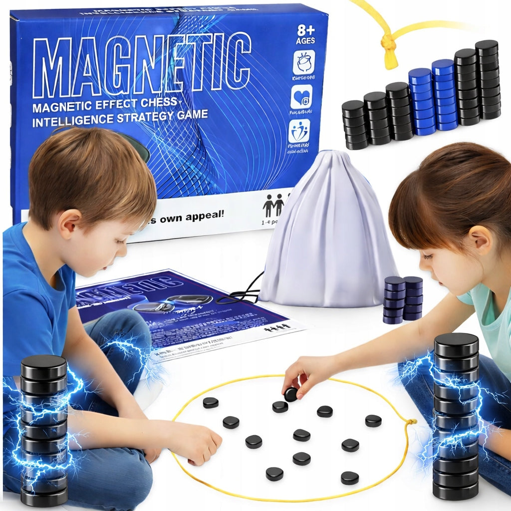 MAGNETIC GAME 90 BALLS MAGNETIC STONES STRATEGIC BOARD CHESS Packaging status original