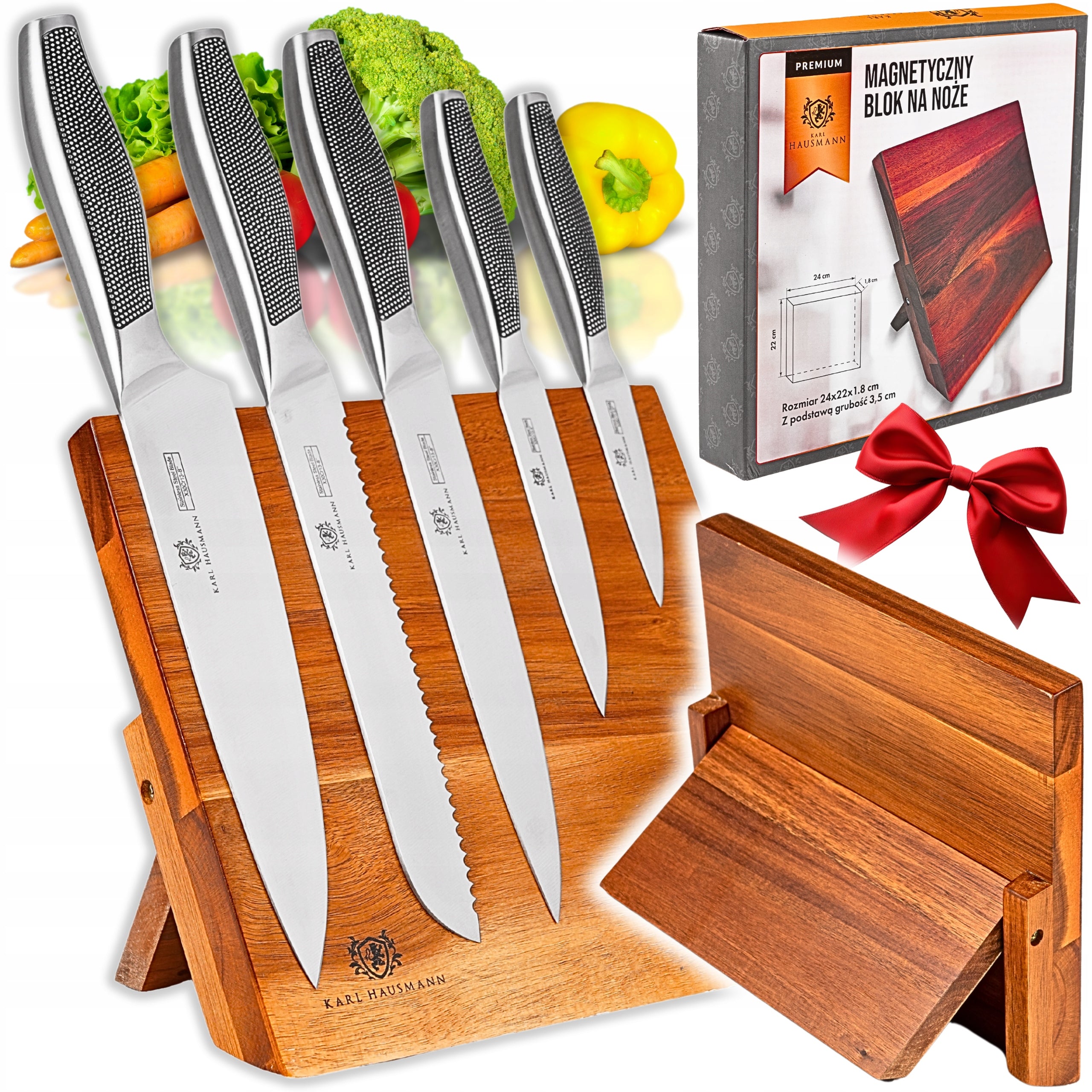 MAGNETIC KITCHEN BLOCK LARGE KNIFE RACK UNIVERSAL MAGNET CONTAINER