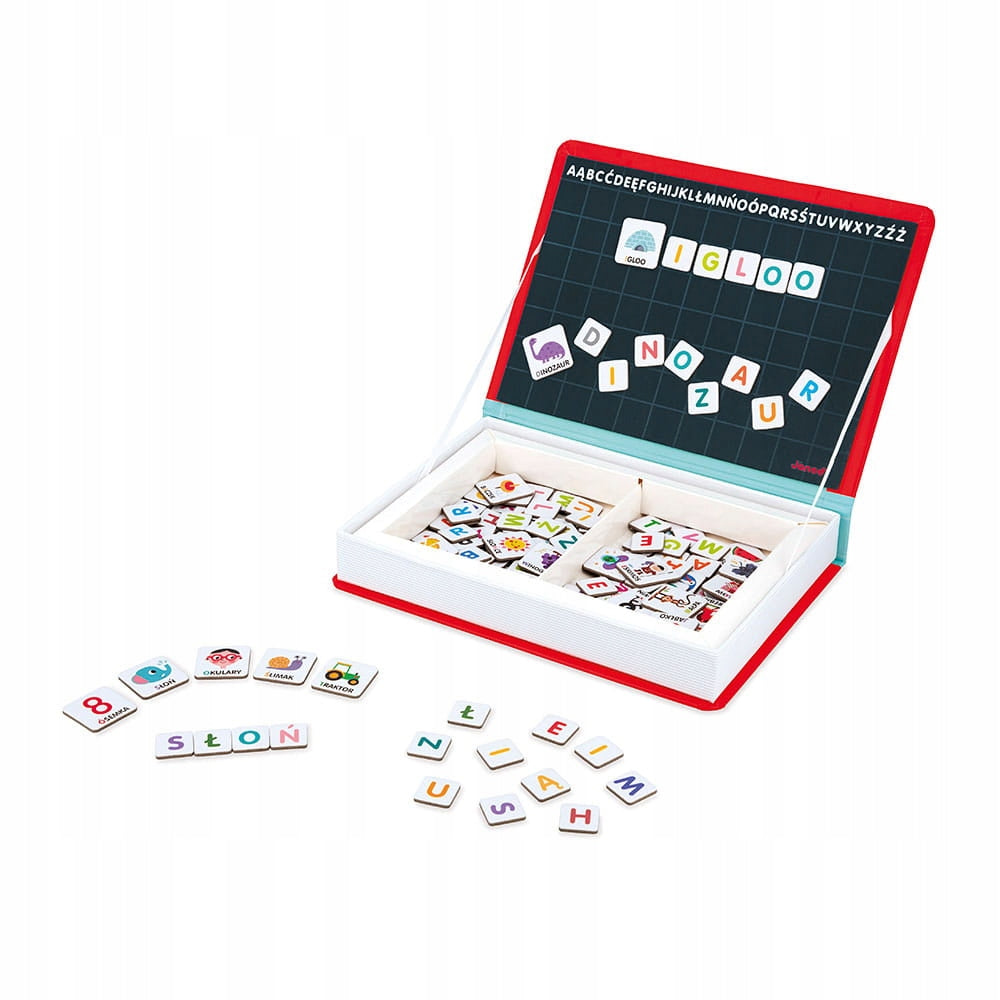 MAGNETIC PUZZLE Polish ALPHABET PUZZLE LETTERS MAGNETIBOOK JANOD Manufacturer code 3700217325930