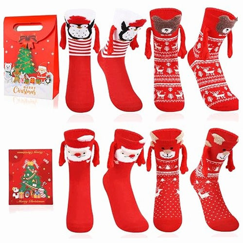 MAGNETIC SOCKS FOR COUPLES COTTON GIFT CHRISTMAS 36 42