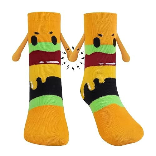 MAGNETIC SOCKS FUNNY COTTON FRIES FOR COUPLE GIFT Brand no brand