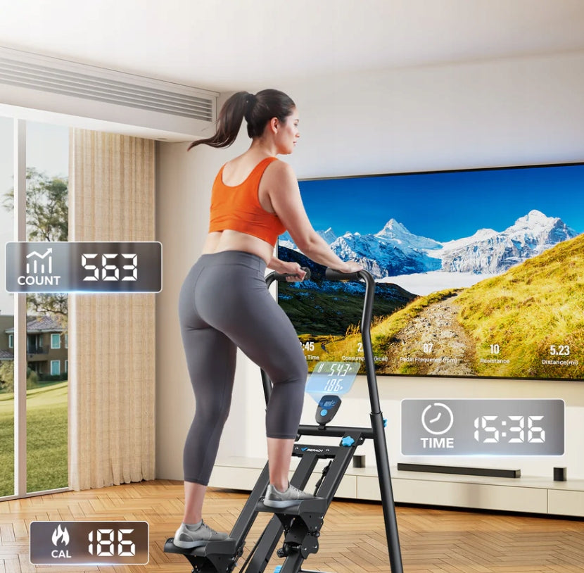 MAGNETIC STEPPER WITH LCD HANDLES UP TO 150 KG Brand Merach