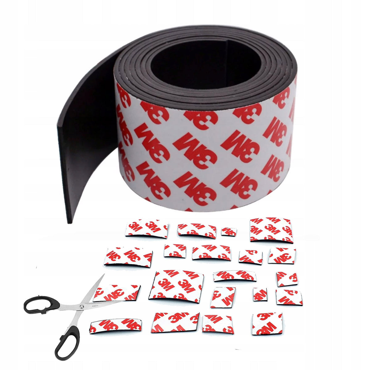 MAGNETIC TAPE with adhesive 3M SELF-ADHESIVE, DIMENSIONS: 500cm / 50mm / 1,5mm Number of pieces on offer 1 szt.