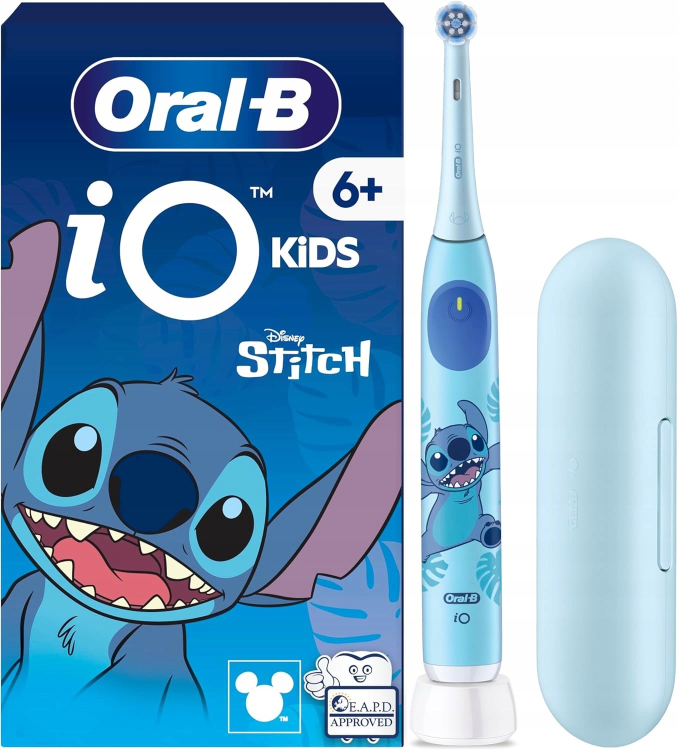 MAGNETIC TOOTHBRUSH FOR KIDS Oral-B iO Series 2 Kids 6 Stitch + ETU Manufacturer code Oral-B iO Kids 6+ Disney Stitch