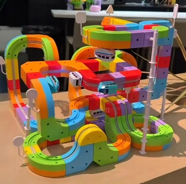 MAGNETIC TRACK 3D MODERN TOY STEM SET 51 EL (249) Brand MiniMind