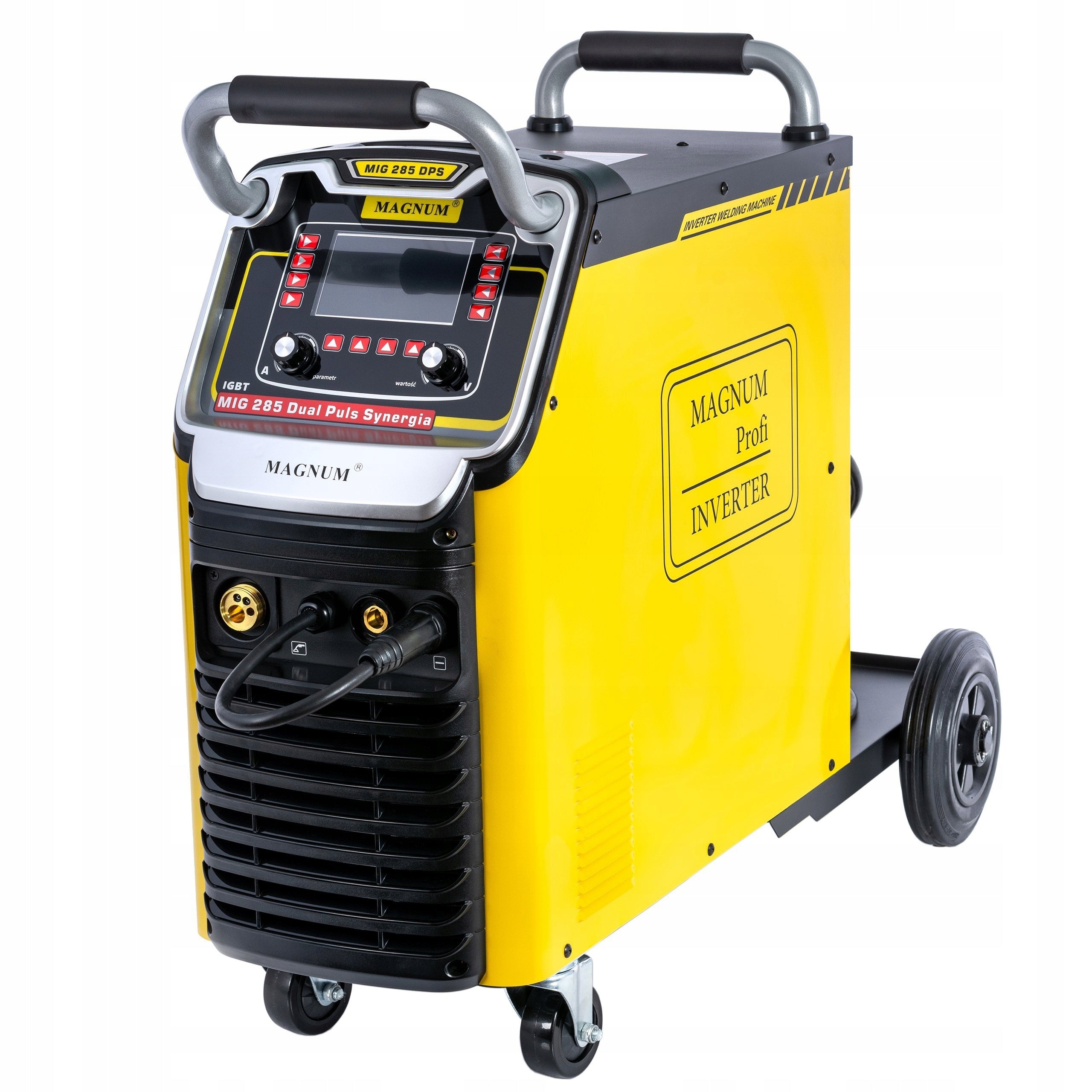 MAGNUM MIG 285 Dual Pulse Synergy MIG MMA 280A 400V LCD 4x4 Brand Magnum
