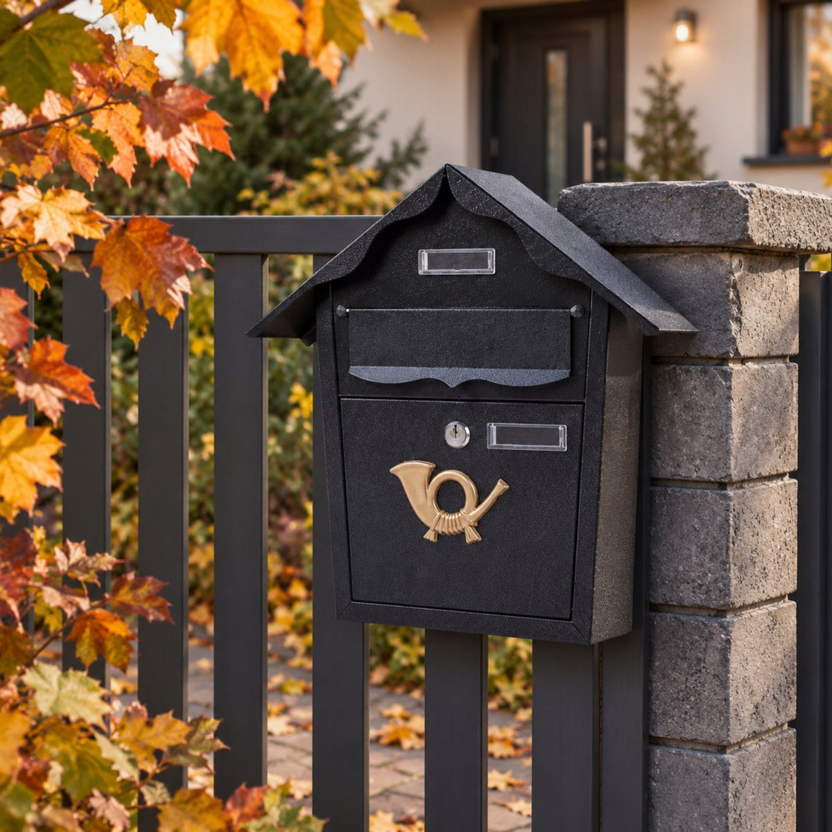 MAILBOX FOR NEWSPAPERS GALVANIZED STEEL ANTHRACITE 2 KEYS Manufacturer code TIS8206