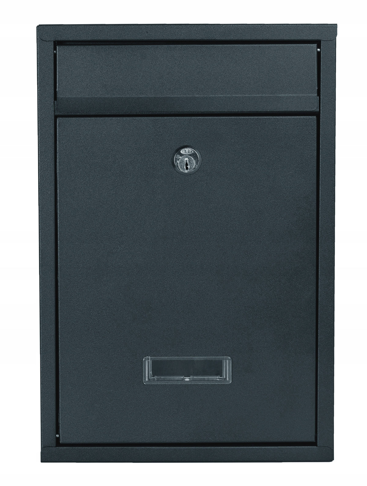 MAILBOX STEEL ANTHRACITE WITH KEY WITH WINDOW Packaging status original