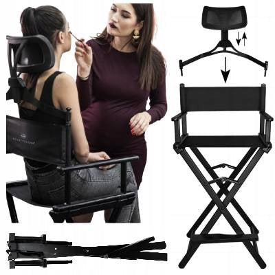 MAKEUP CHAIR FOLDING WITH HEADREST MAKE-UP MAKE-UP COSMETIC STOOL