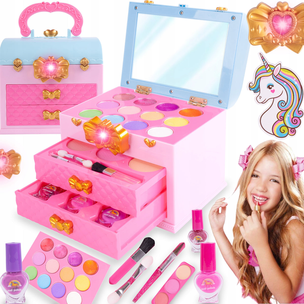 MAKEUP COSMETIC CASE SHADOWS LACQUER COSMETICS FOR GIRLS