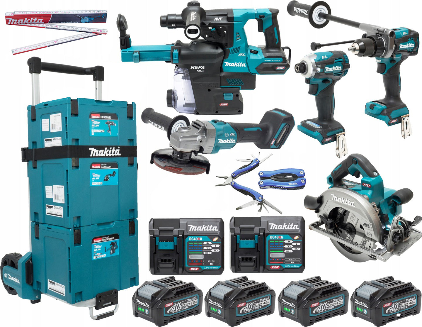 MAKITA 40V MAX XGT POWER TOOL COMBO SET