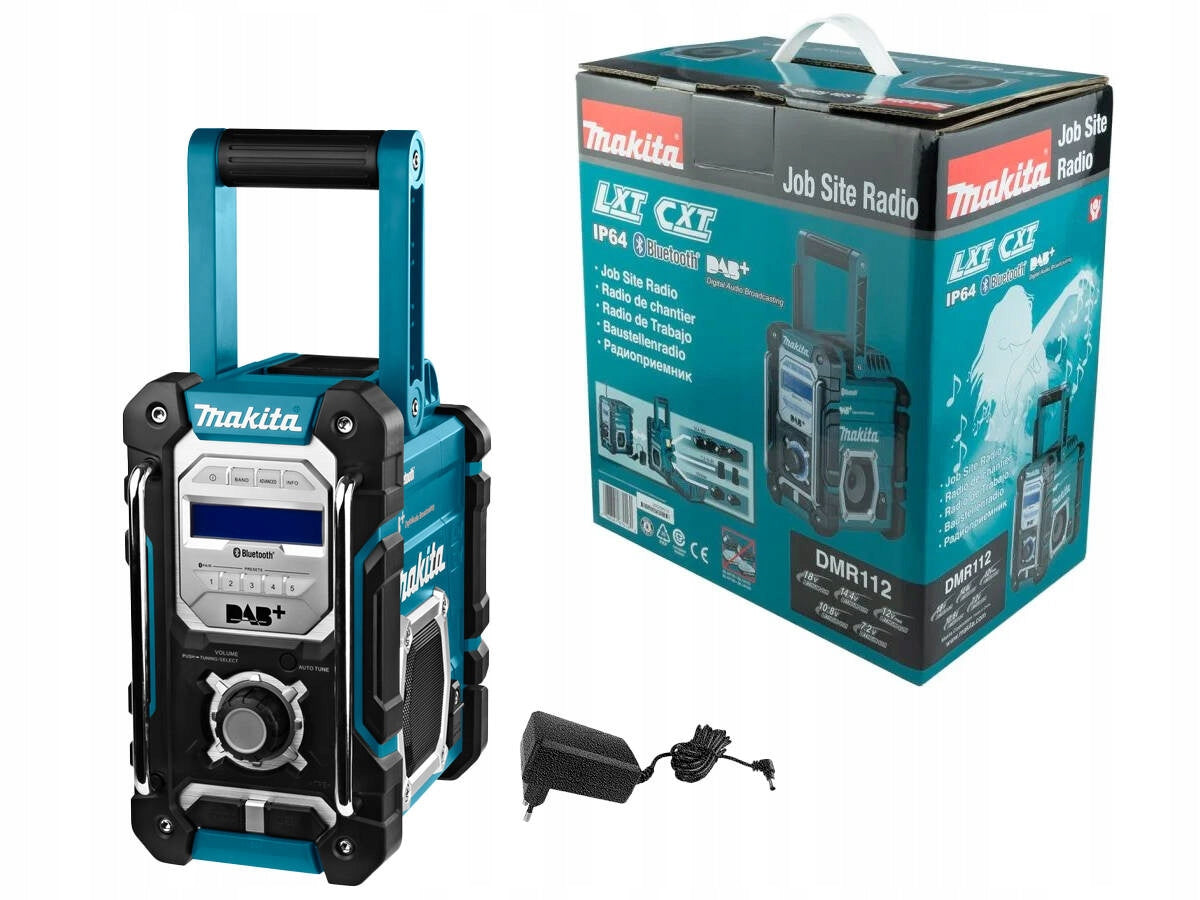 MAKITA Construction radio Bluetooth speaker DAB+ AUX power supply 12V 18V DMR112
