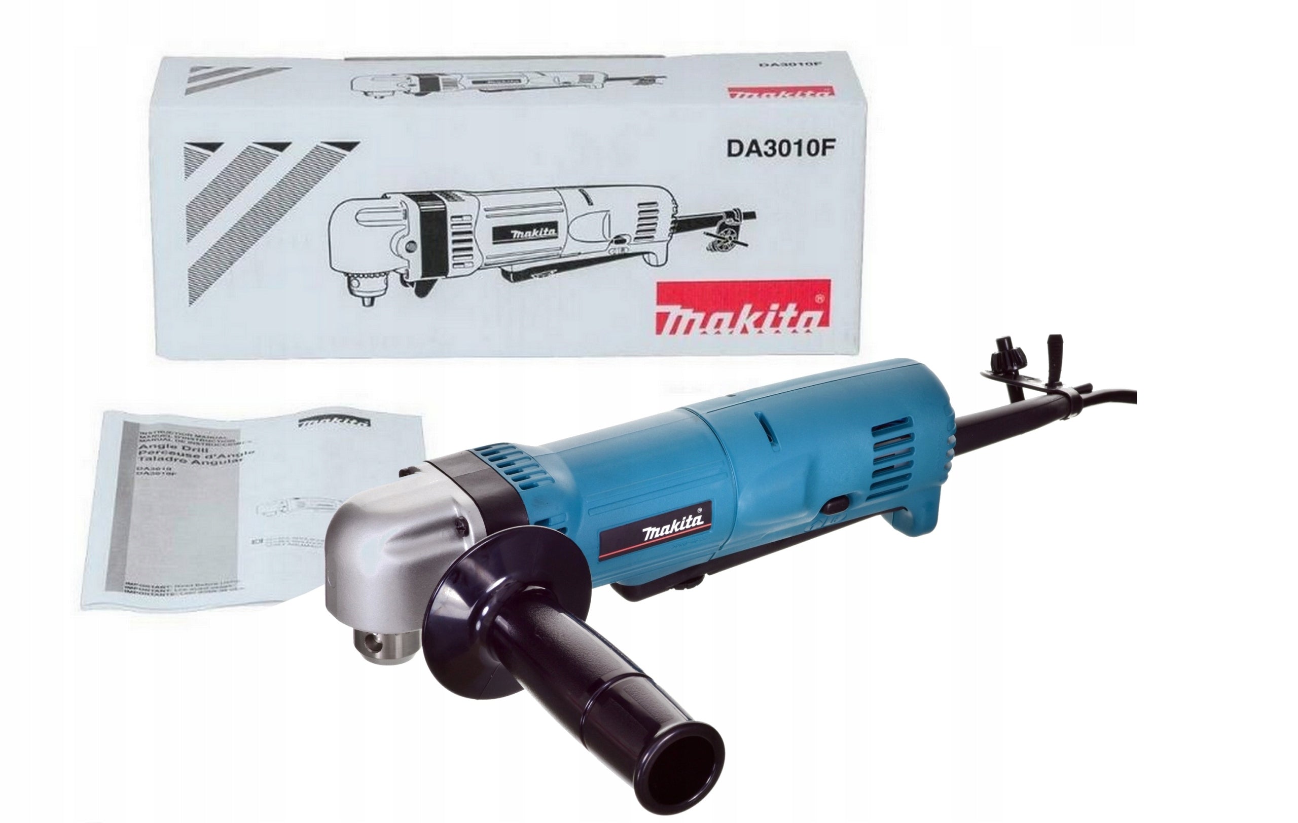 MAKITA DA3010F ANGLE DRILL WITH ADJUSTABLE 450W KEY HOLDER