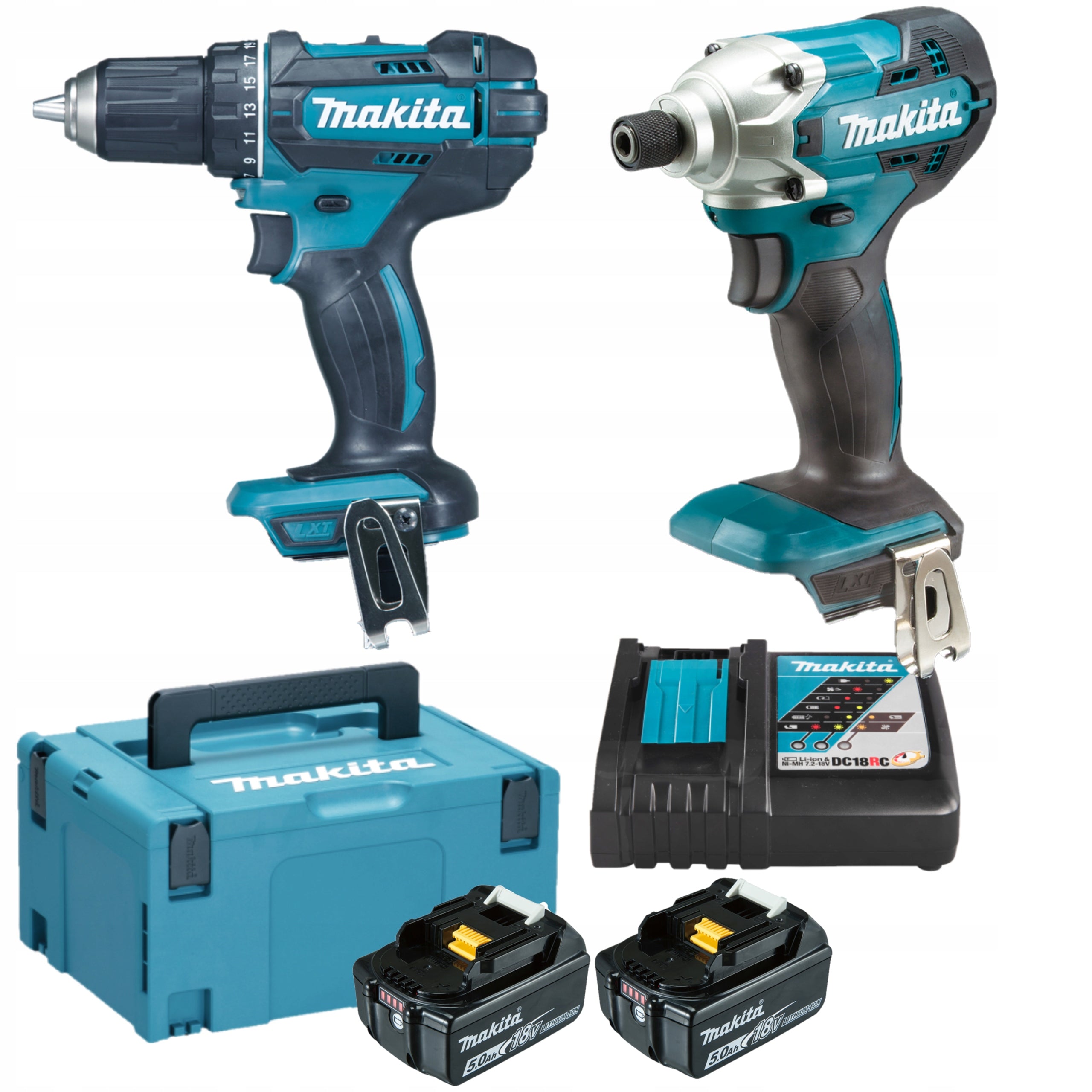 MAKITA DLX2339JX1-2 COMBO SET 18V DDF482 + DTD156 2 BATTERIES
