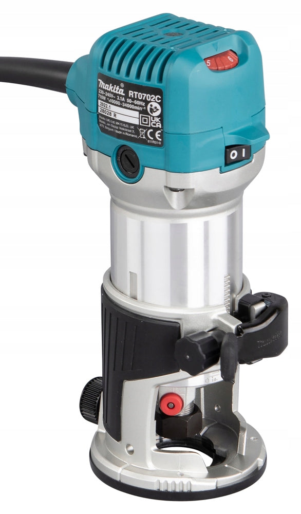 MAKITA RT0702CX2J MILLING AND CUTTING MACHINE 710W + MAKPAC Supply voltage 230 V