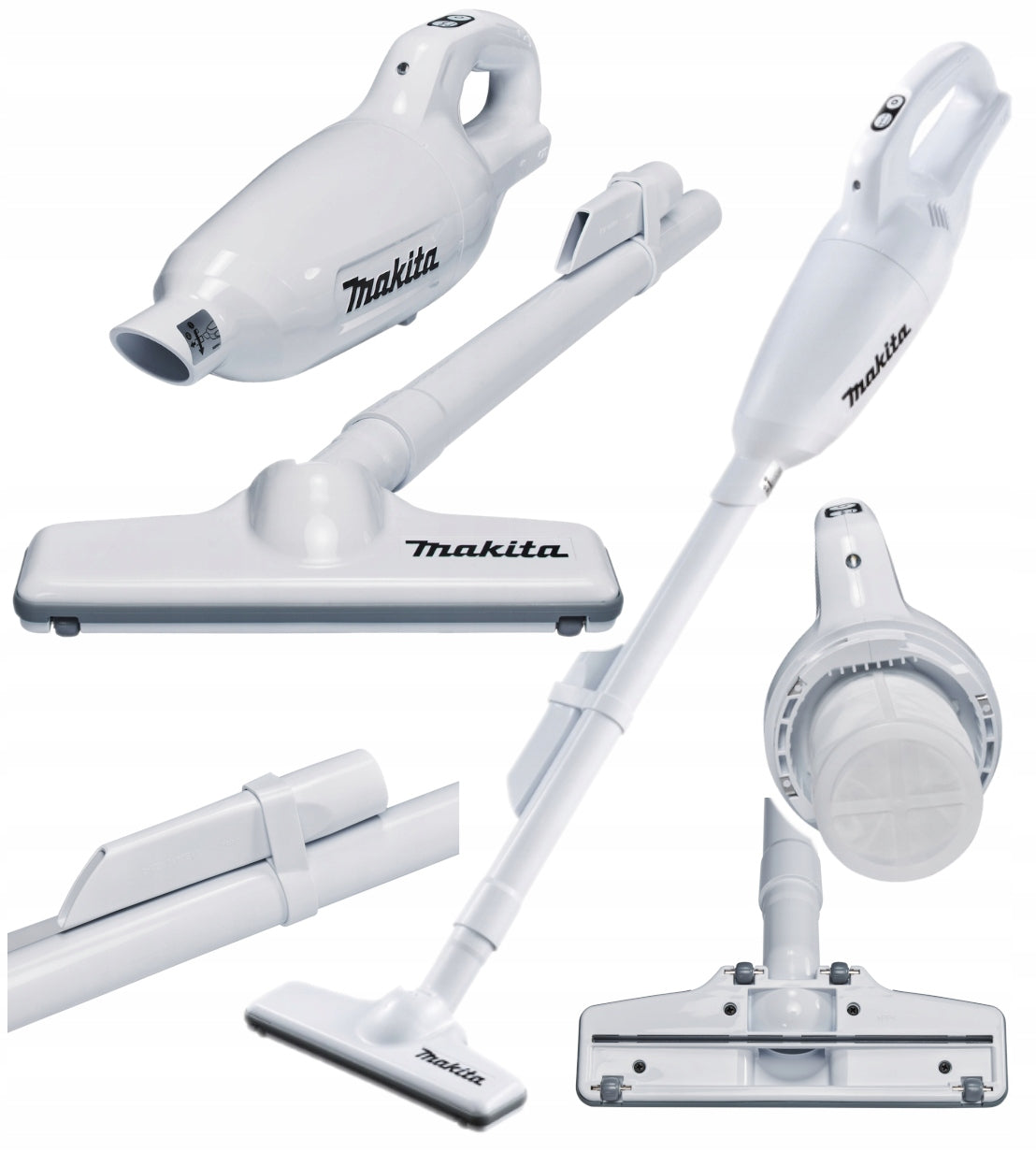 MAKITA Upright Handheld Car Vacuum Cleaner CL108FD 12V CXT WHITE