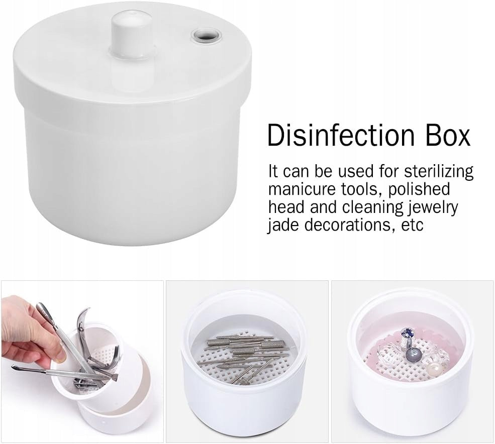 MANICURE STERILIZER DISINFECTION ROUND TOOL BOX Kind ballpoint