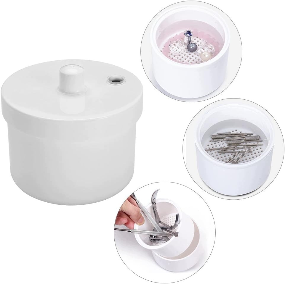 MANICURE STERILIZER DISINFECTION ROUND TOOL BOX