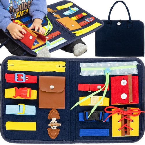 MANIPULATION BOARD soft case MONTESSORI sensory