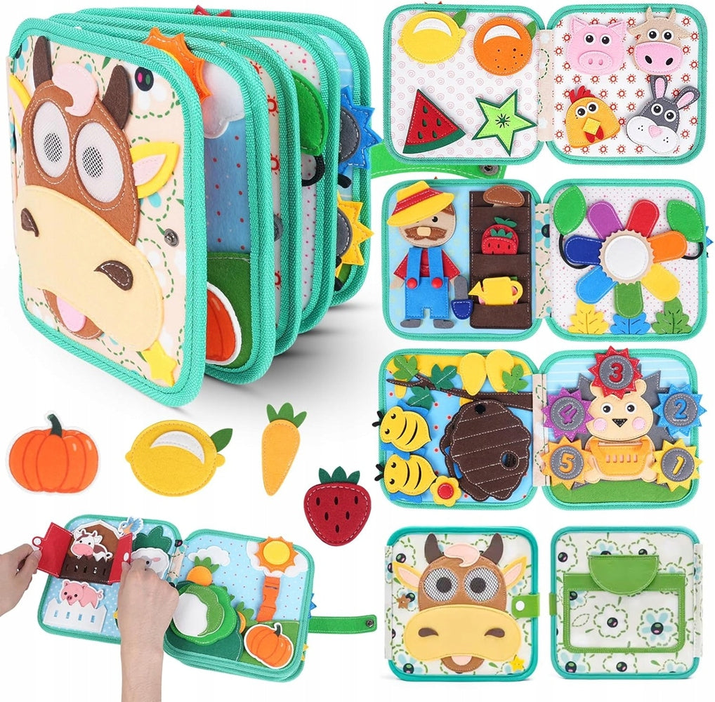 MANIPULATIVE EDUCATIONAL BOOK SENSORY BOARD MONTESSORI 3D Brand no brand