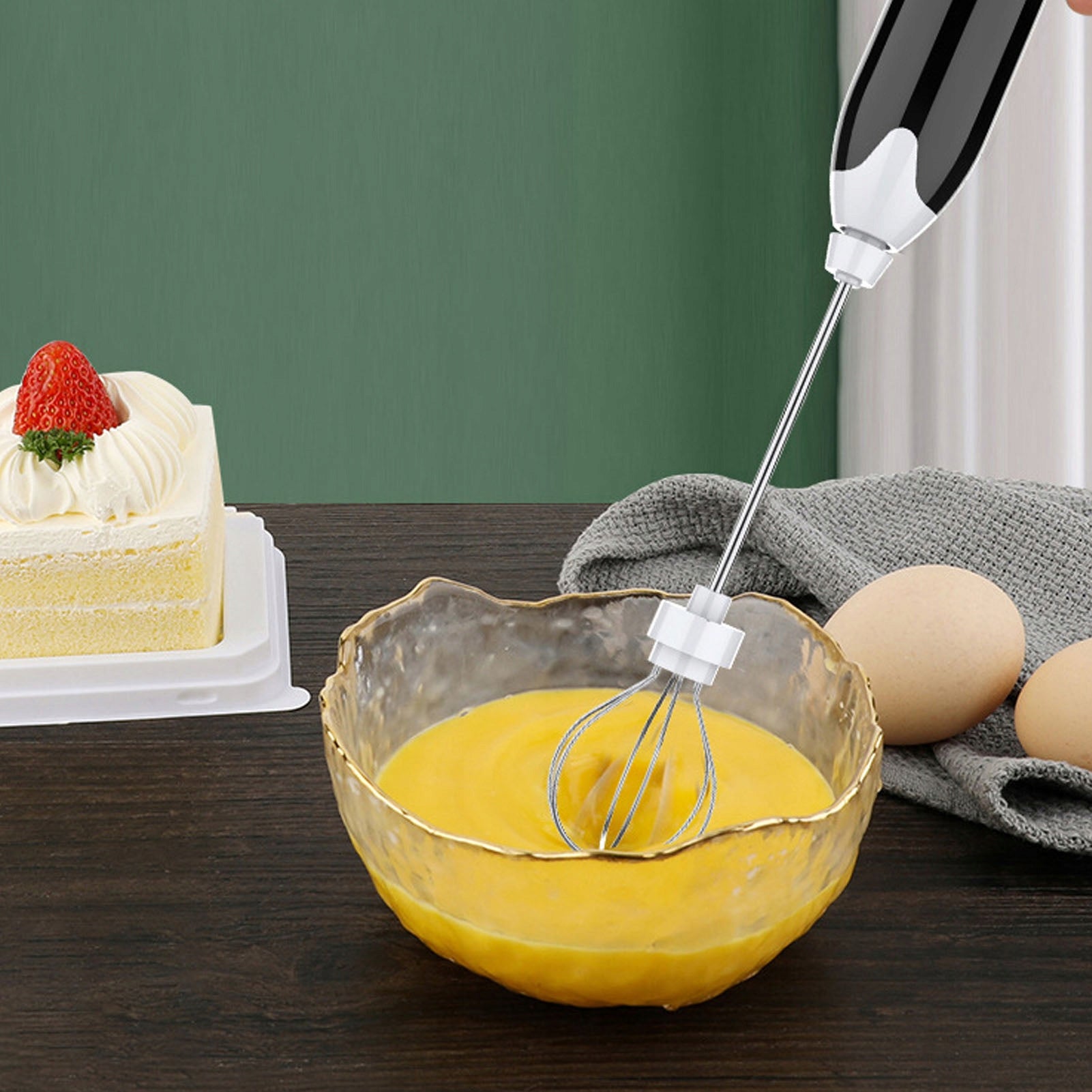 MANUAL BATTERY-OPERATED COFFEE MILK FROTHER MIX Packaging status original