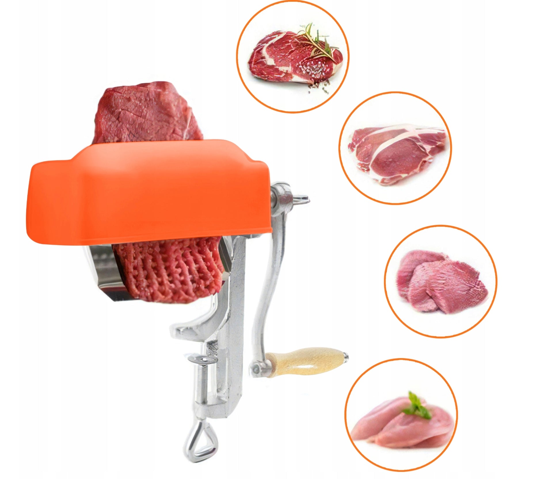 MANUAL CAST IRON CHOPS MACHINE FOR BREAKING UP MEAT OF CHOPS STEAKS Brand Renew Force