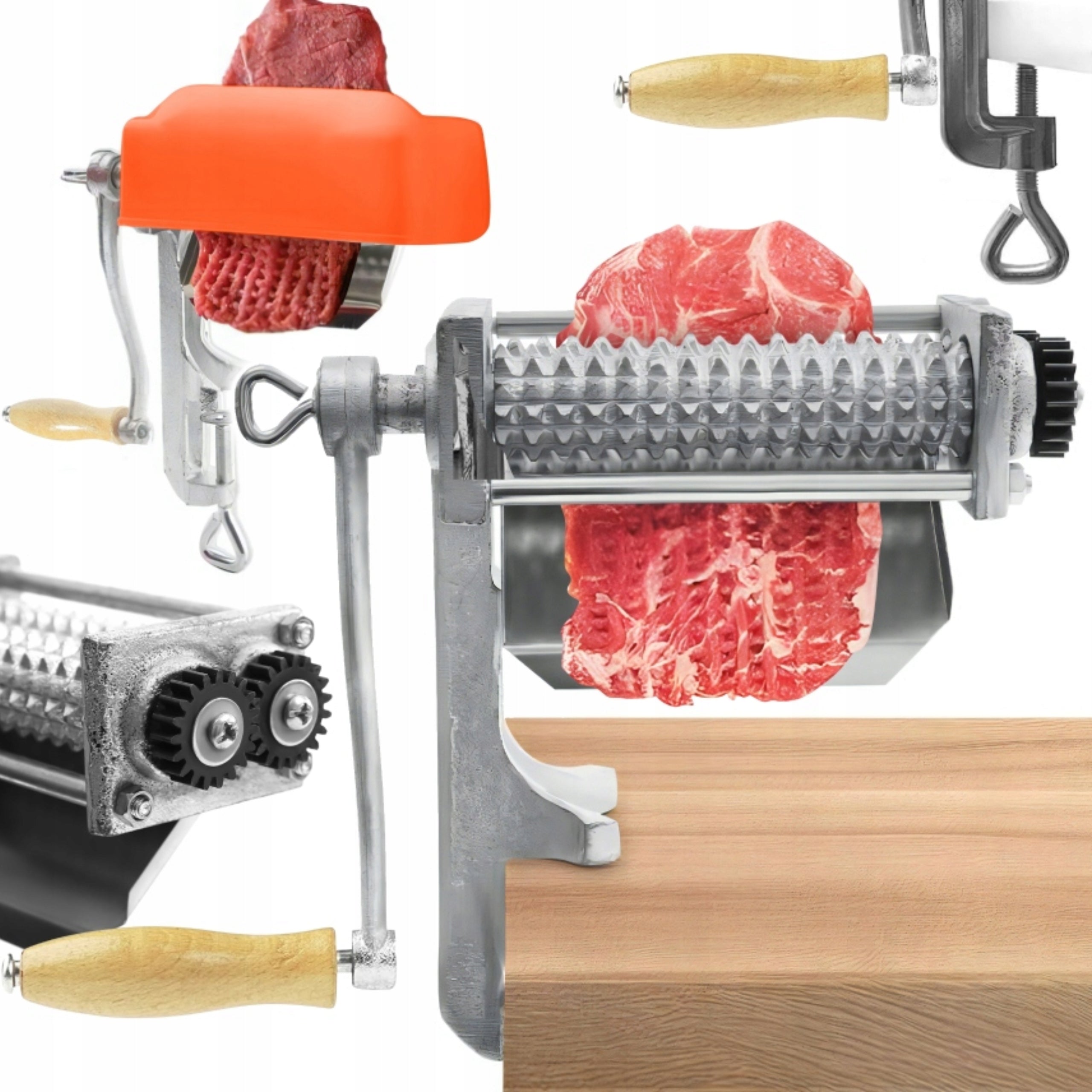 MANUAL CAST IRON CHOPS MACHINE FOR BREAKING UP MEAT OF CHOPS STEAKS