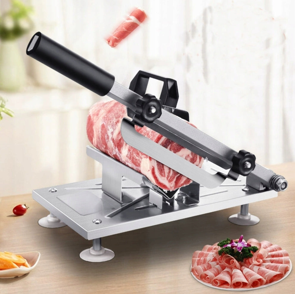 MANUAL FROZEN MEAT SLICER, FROZEN MEAT SLICER SILVER Packaging status original