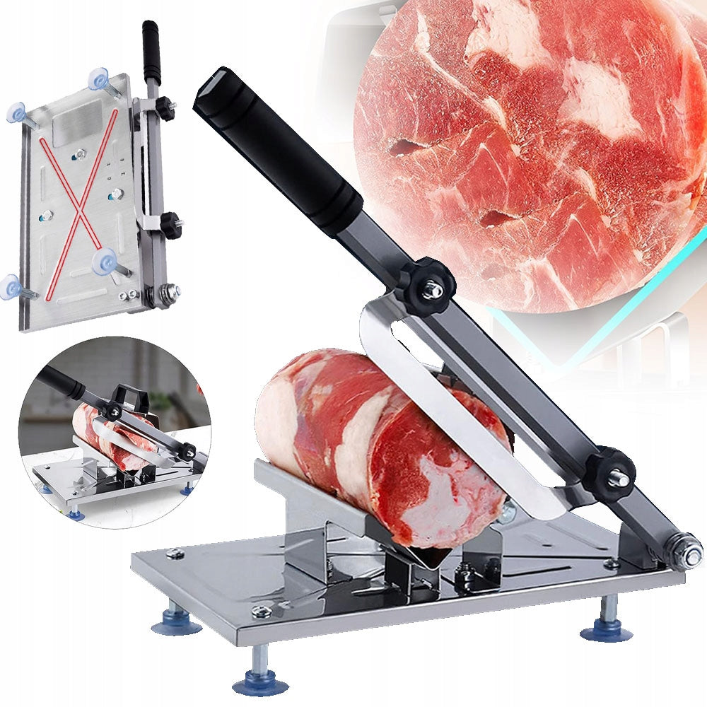 MANUAL MEAT SLICER, ADJUSTABLE FOR CUTTING FROZEN MEAT