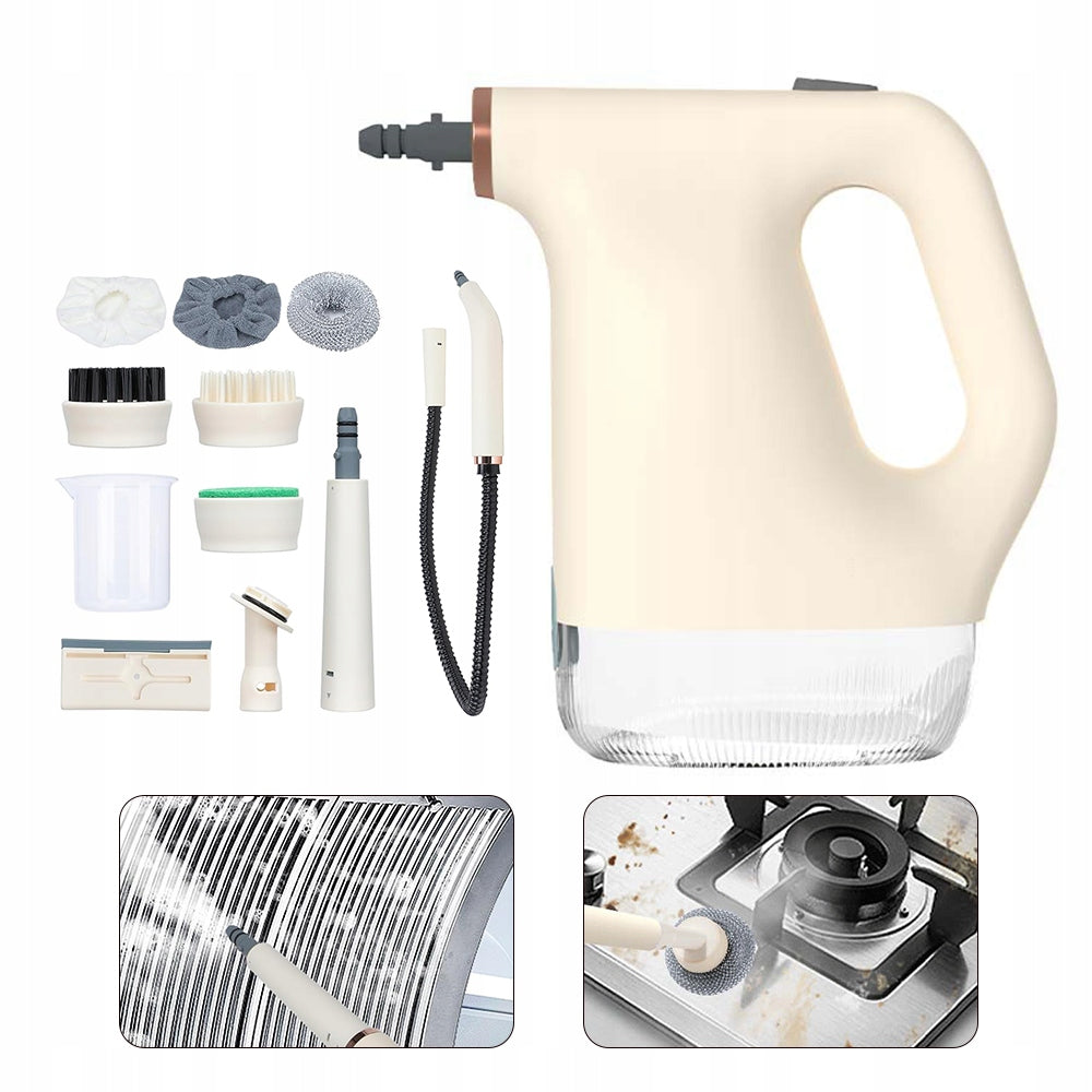 MANUAL STEAM CLEANER FOR UPHOLSTERY OF TILE CLEANING WINDOWS 12 ACCESSORIES Packaging status original