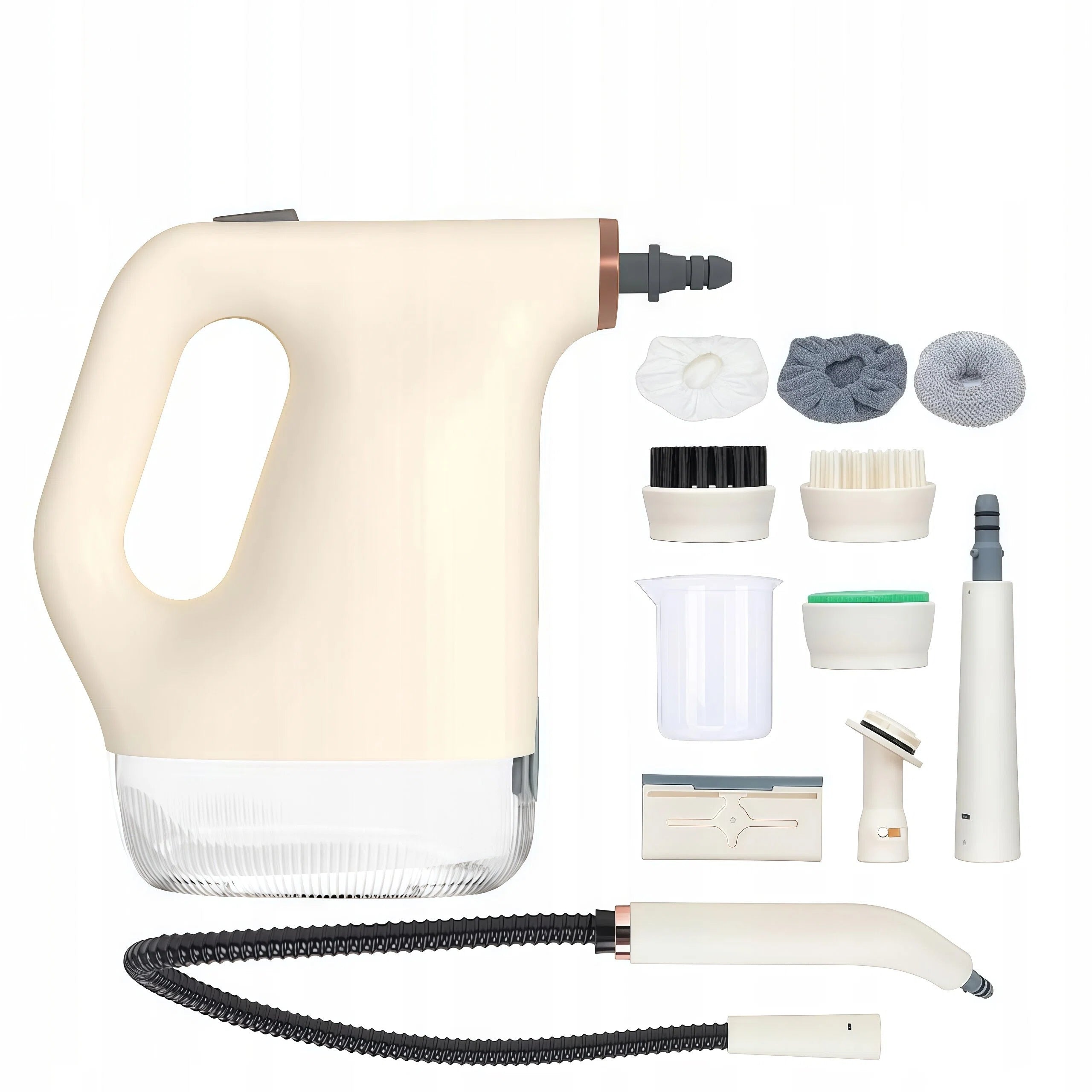 MANUAL STEAM CLEANER FOR UPHOLSTERY OF TILE CLEANING WINDOWS 12 ACCESSORIES