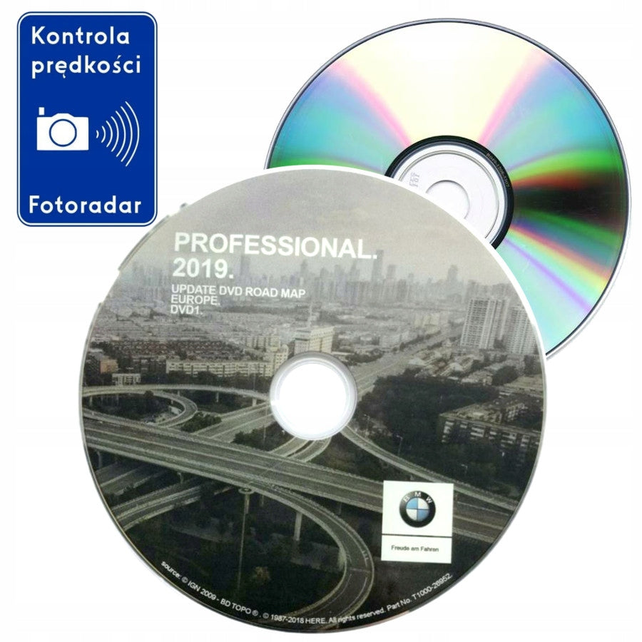 MAP BMW E90 E60 X5/X6 PROFESSIONAL 2019 DVD RADAR