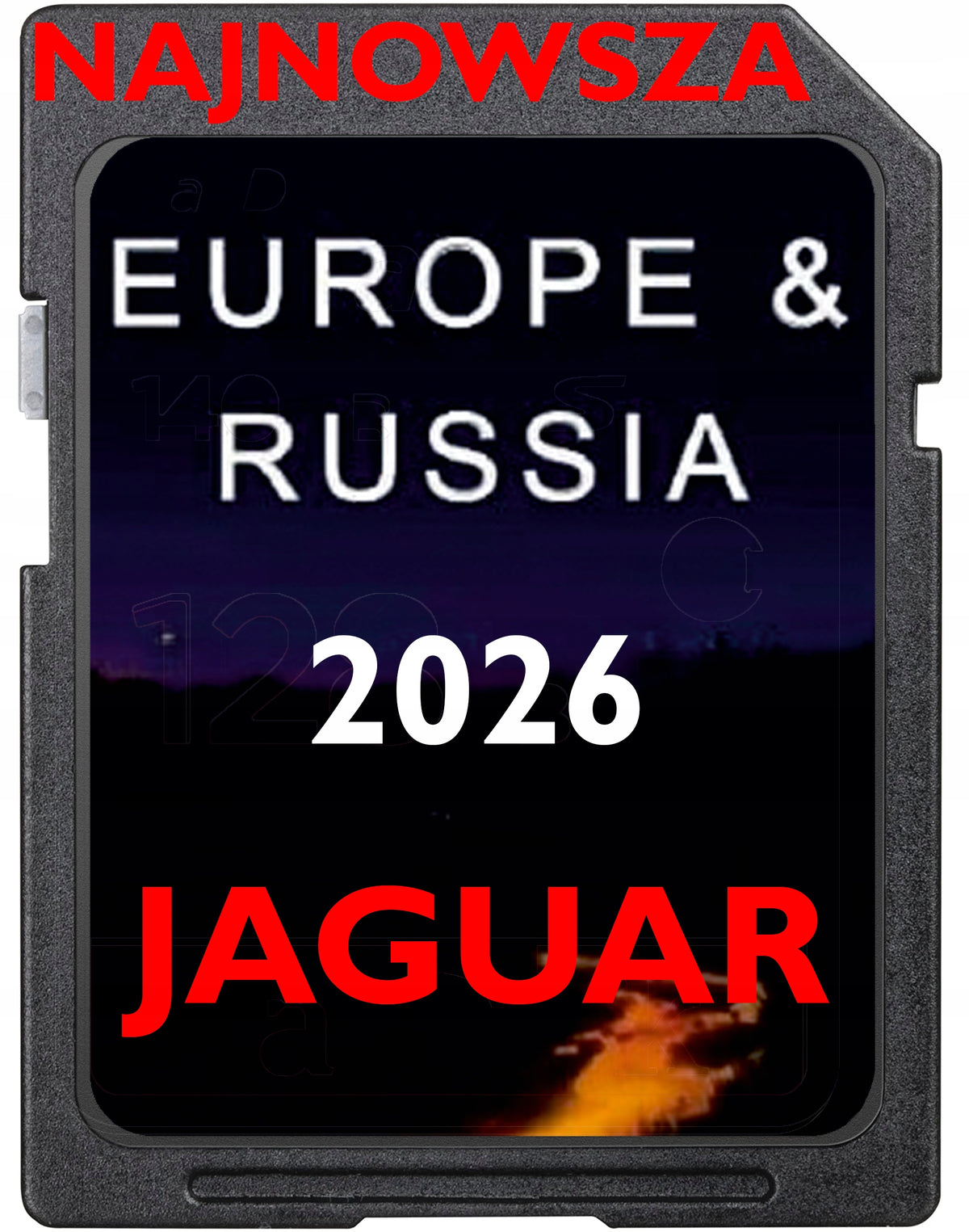 MAP CARD SD JAGUAR 2026 INCONTROL EUROPA F TYPE F-PACE XJ XE XF