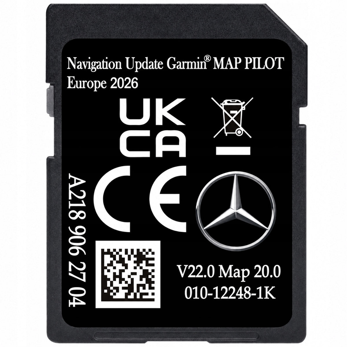 MAP FOR NAVIGATION EUROPE MERCEDES-BENZ A218 CARD SD V22