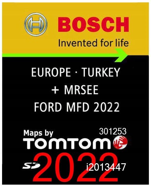 MAP FOR NAVIGATION FORD MFD SYNC1 2022 KUGA FUSION B-MAX C-MAX FOCUS