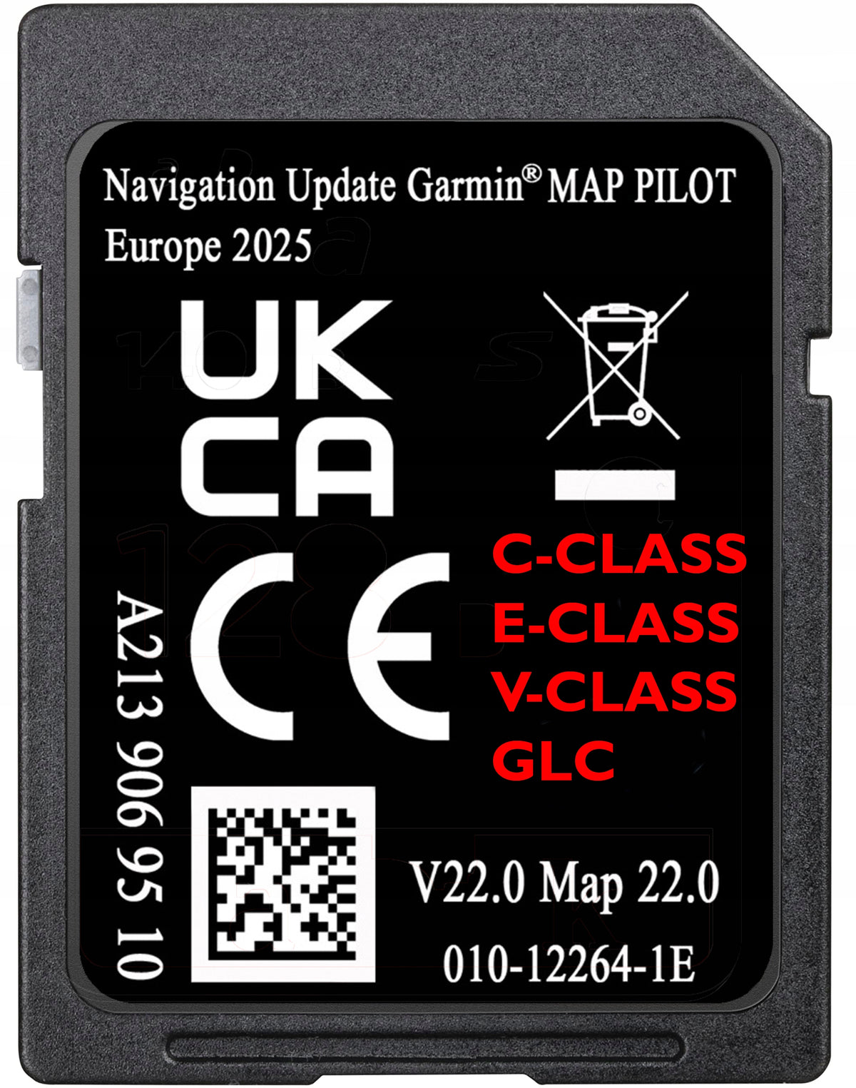 MAP GPS CARD SD MERCEDES GARMIN MAP PILOT A213 V22 EUROPE CLASS C E V GLC
