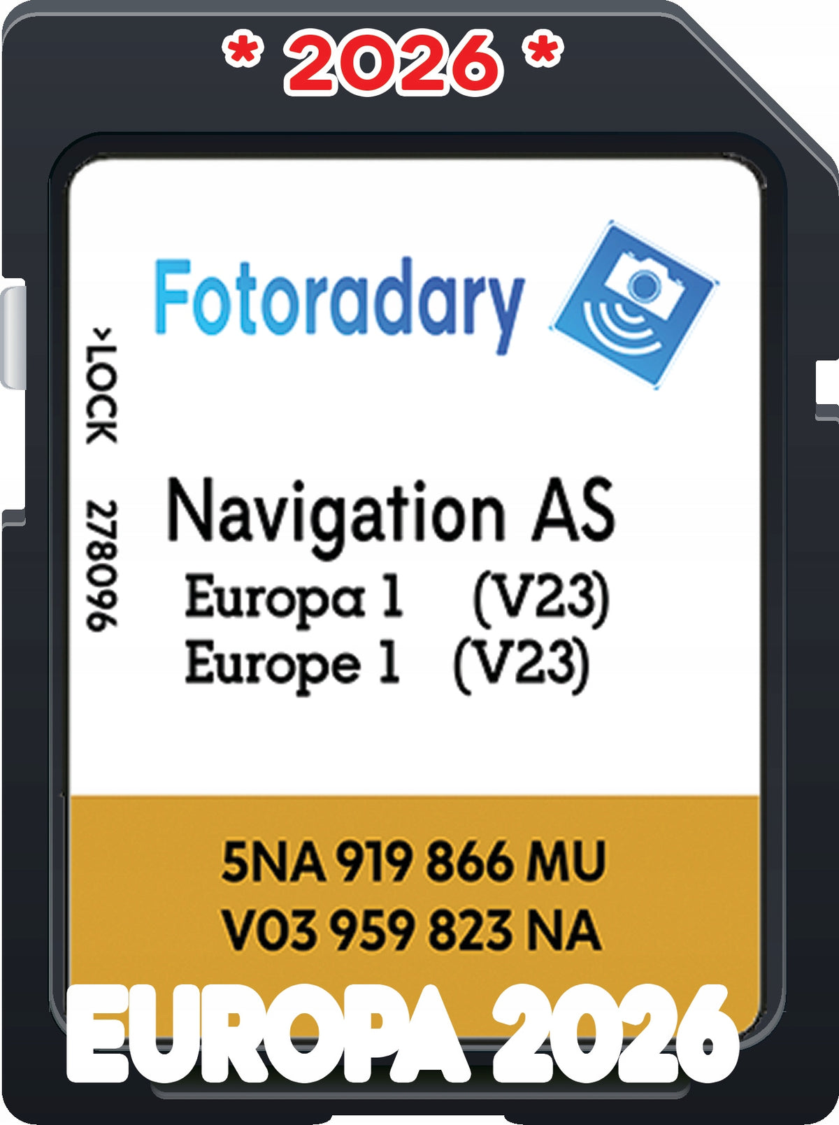 MAP GPS DISCOVERY MEDIA MIB2 V23 EU 2026 CADDY TIGUAN PASSAT POLO RADARS