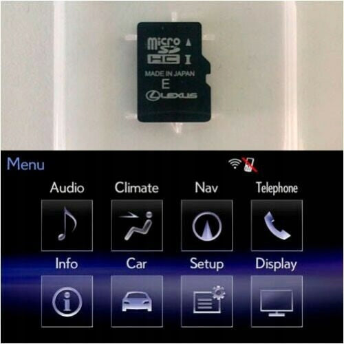MAP GPS MICROSD CARD LEXUS 2025/2026 V1 EUROPE GENE 8 9 CT GS IS LS NX RC