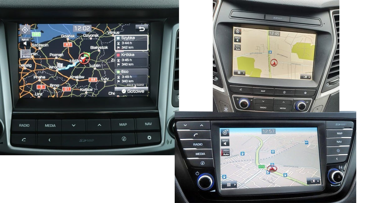 MAP GPS NAVIGATION CARD HYUNDAI GEN2 2026 EUROPE i20 SANTA FE TUCSON Manufacturer code MAPA KARTA NAWIGACJA HYUNDAI GEN2 2025 EUROPA