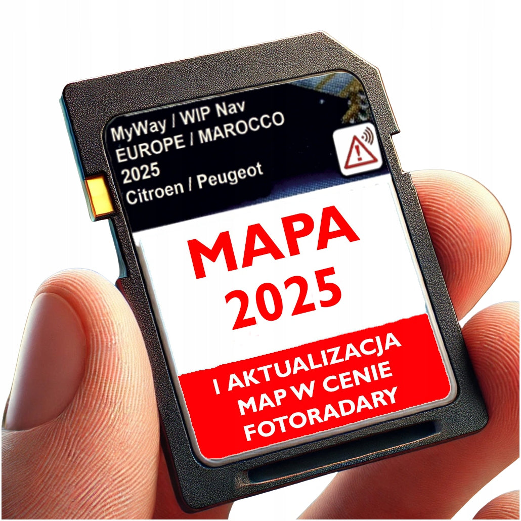 MAP GPS RNEG MYWAY WIP NAV PEUGEOT CITROEN 2025 + UPDATE + RADARS