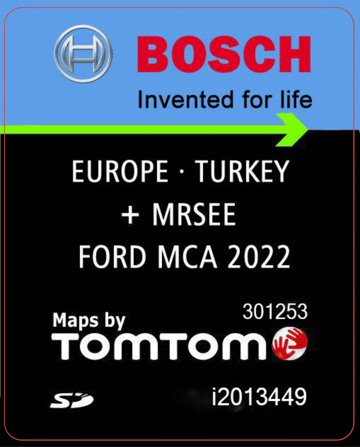 MAP NAVIGATION FORD MCA KUGA S-MAX EU 2022