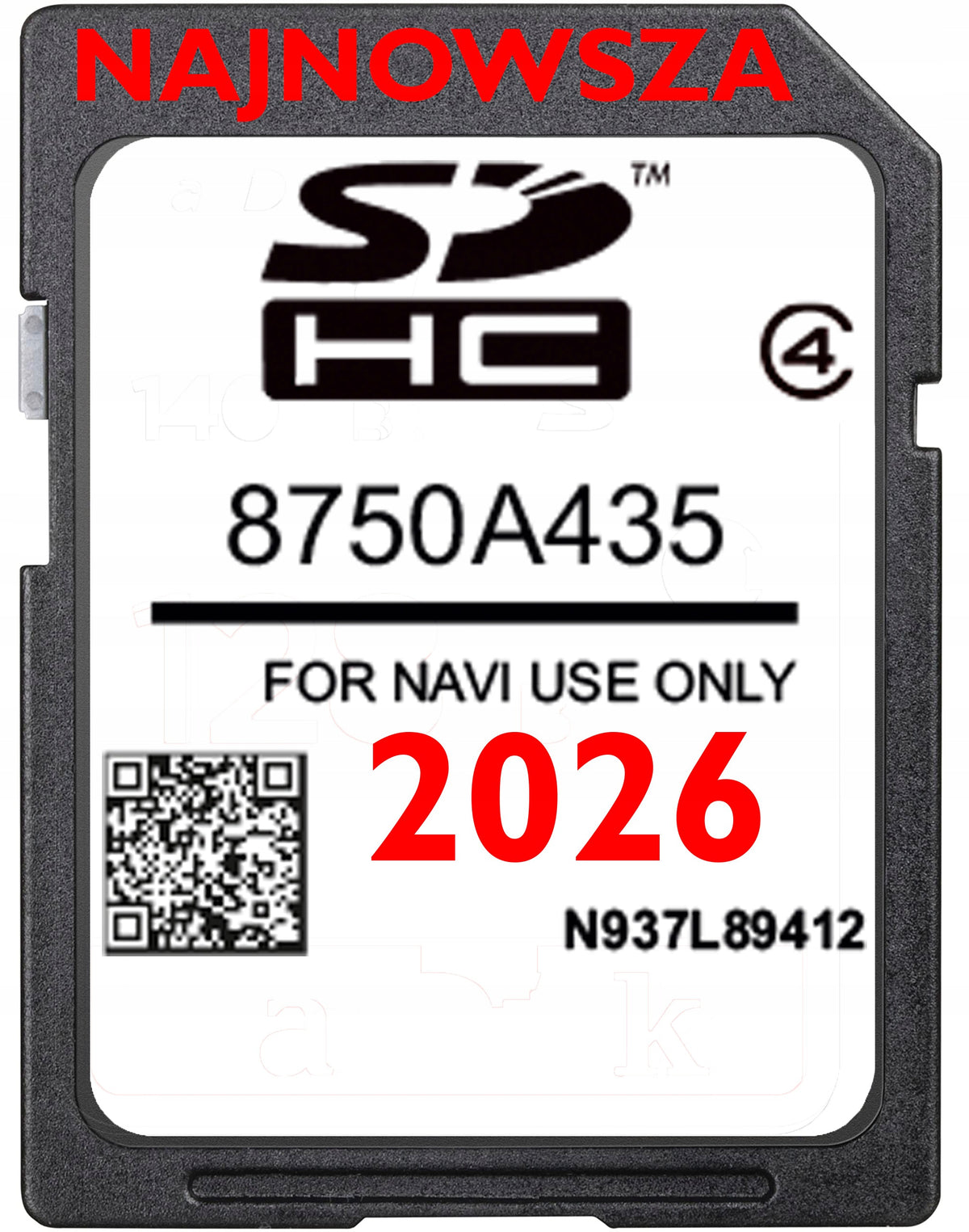 MAP NAVIGATION MEMORY CARD SD CITROEN C4 AIRCROSS C-11 2026 EUROPE