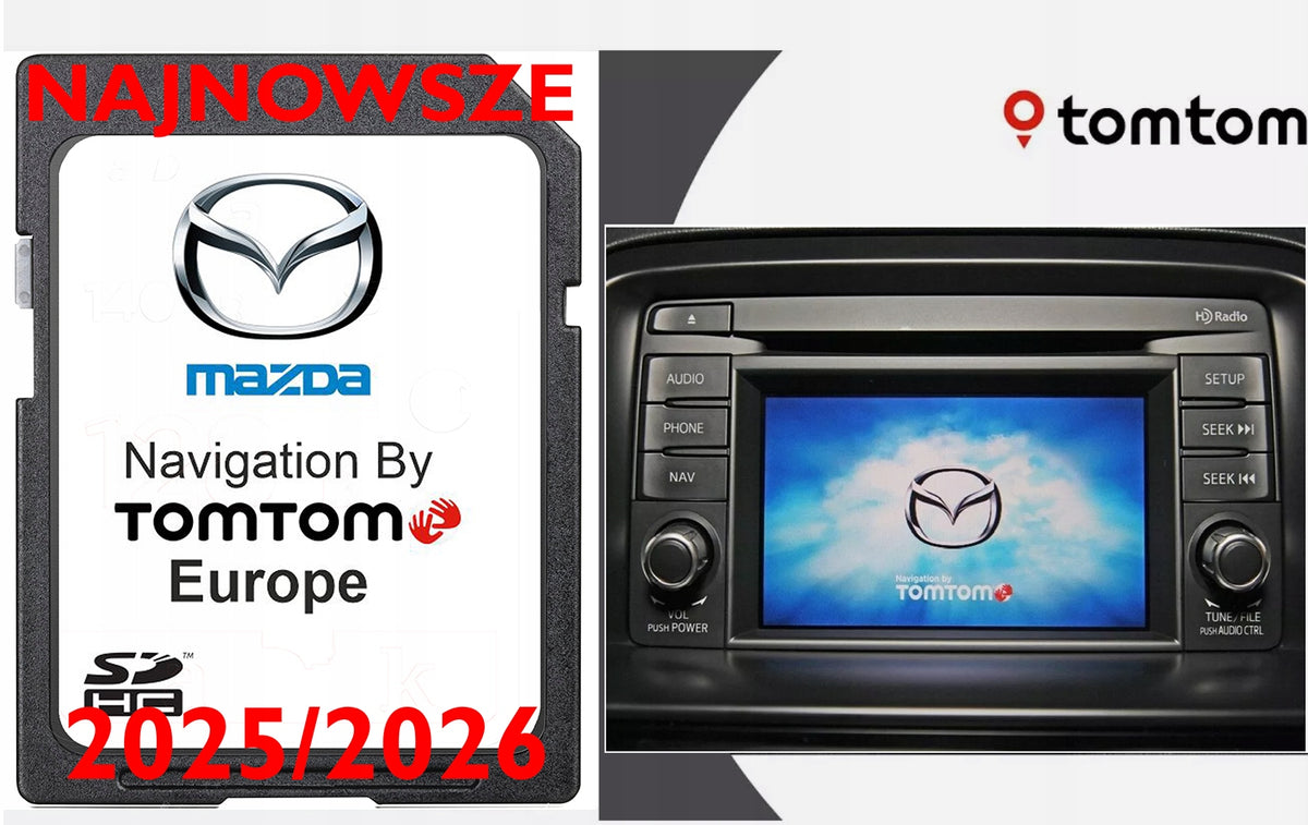 MAP NB1 TOMTOM MAZDA 6 CX-5 CX-9 EU 2025/2026 11.45 EUROPE