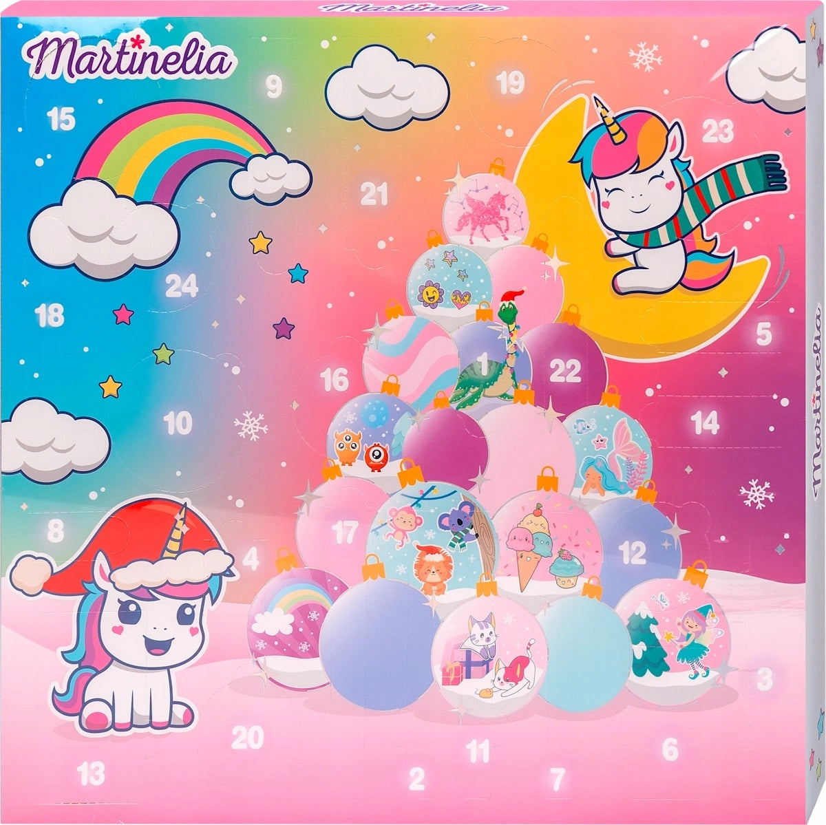 MARTINELIA UNICORN ADVENT CALENDAR FOR CHILDREN COSMETICS LIP GLOSS Manufacturer code 8436616 353445