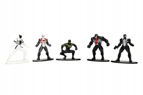 MARVEL SPIDERMAN SET OF 5 METAL FIGURES NANO