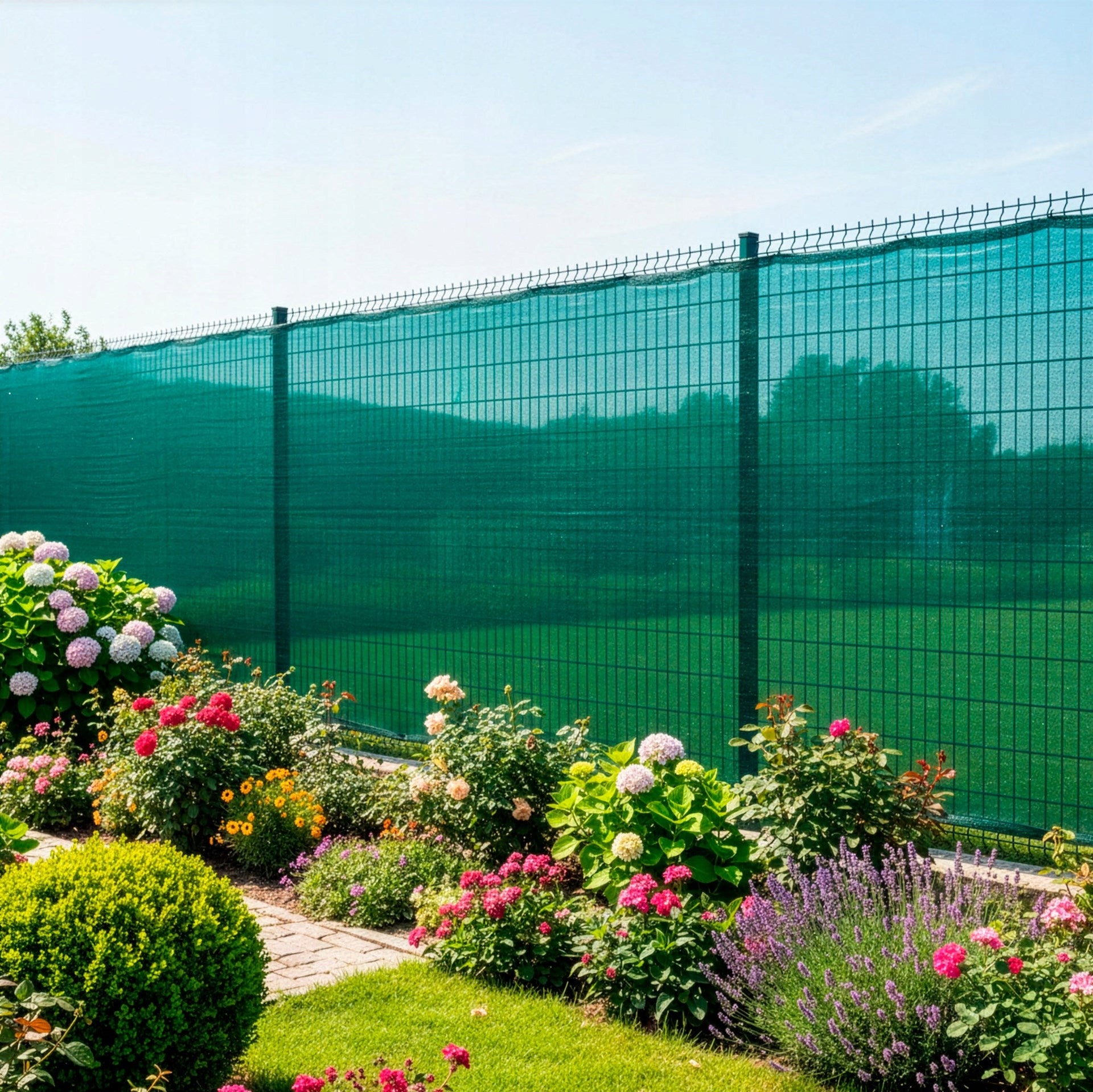 MASKING SHADING MESH 1,2x50m FENCE COVER 90% + UV Style modern garden