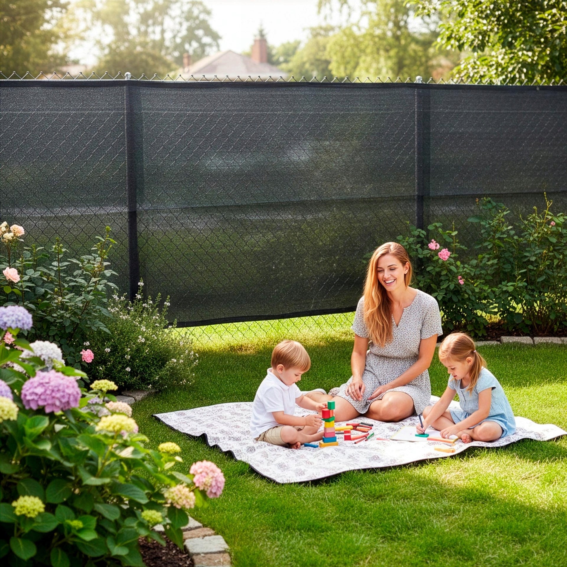 MASKING SHADING MESH 1,5x10m FENCE COVER 95% + UV Manufacturer code SN0069