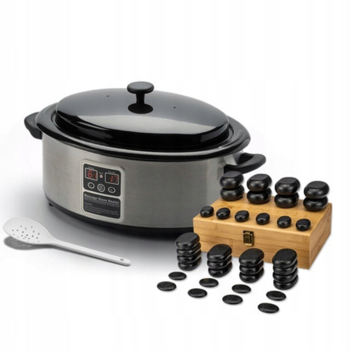 MASSAGE BASALT STONE SET 36x HOT STONES HEATER 6L DIGITAL EAN (GTIN) 5907813387555
