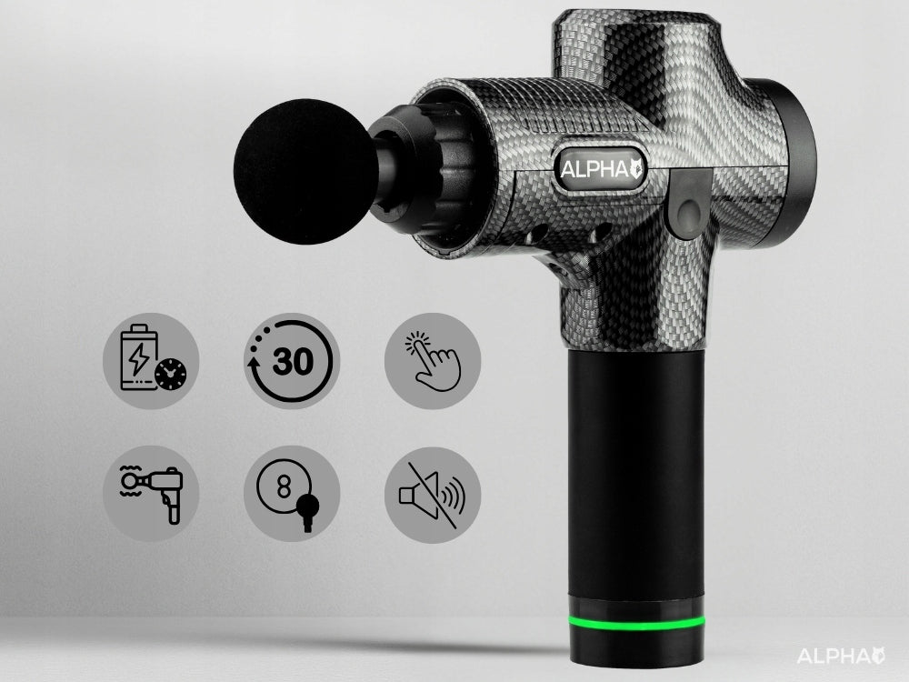 MASSAGE GUN ALPHA MASSAGE GUN PRO BODY MASSAGER 5903857176117 EAN (GTIN) 5903857176117