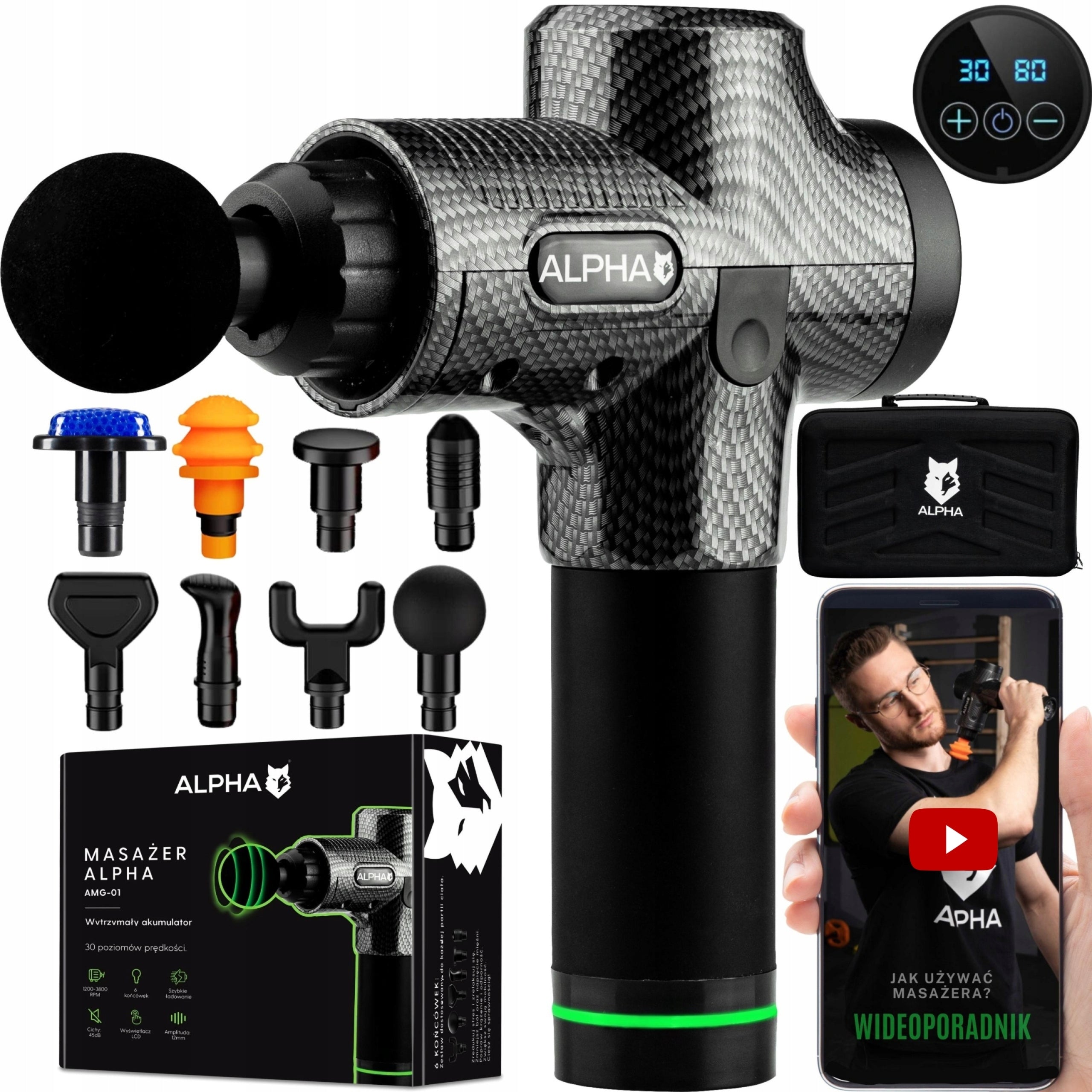 MASSAGE GUN ALPHA MASSAGE GUN PRO BODY MASSAGER 5903857176117